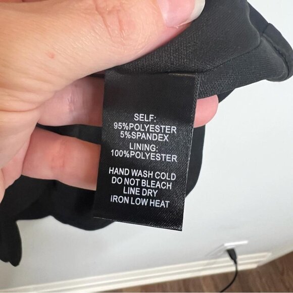 Lulus Womens Size Small Mamacita Black Halter Skater Dress Sleeveless Stretch - Picture 7 of 13